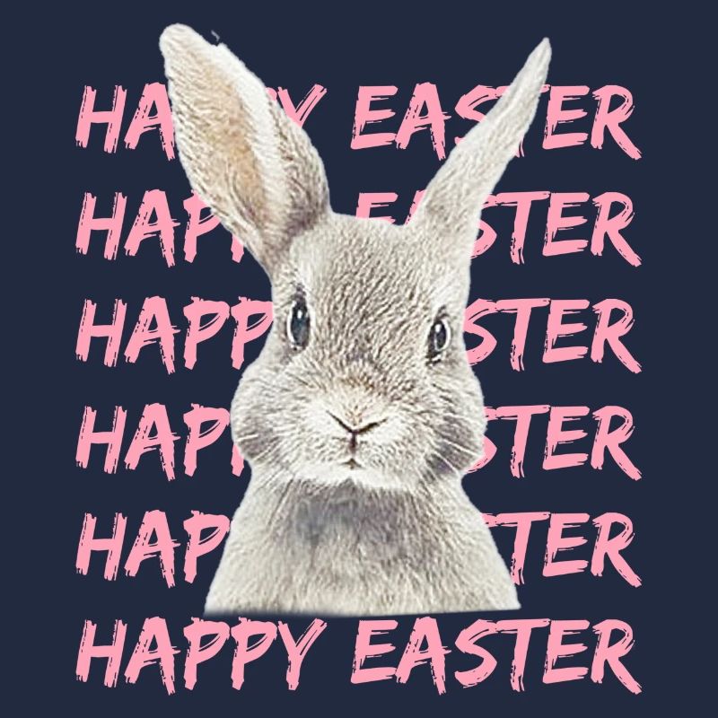 Pastellhase mit Easter-Muster