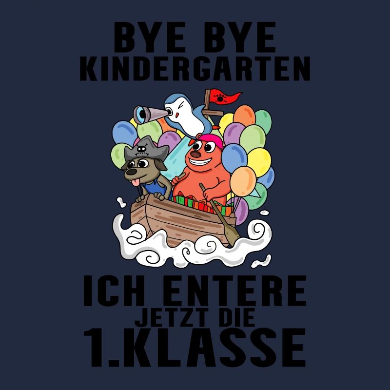 1 Klasse Einschulung Pirat Schulkind Geschenk