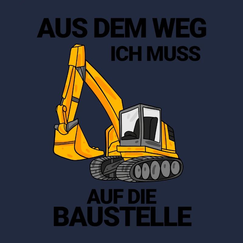 Baustelle Bagger Baggerfahrer Geschenk