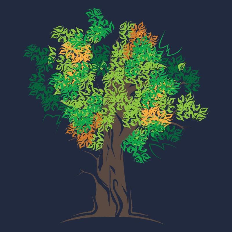 Tree Trees Forest Autumn Colors Symbol Logo icon