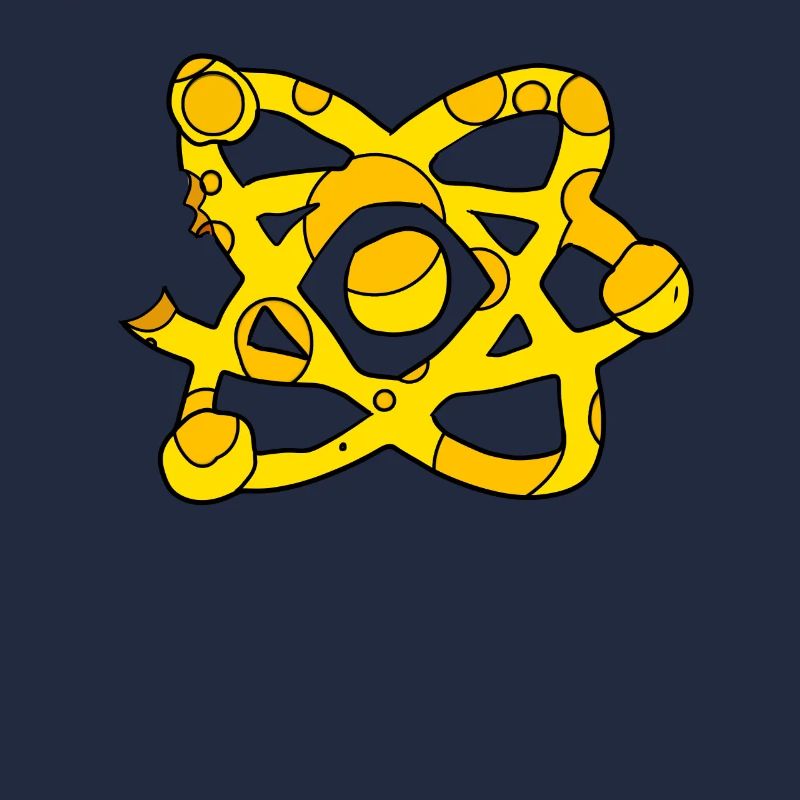 Atom Cheese Symbol Science Scientific