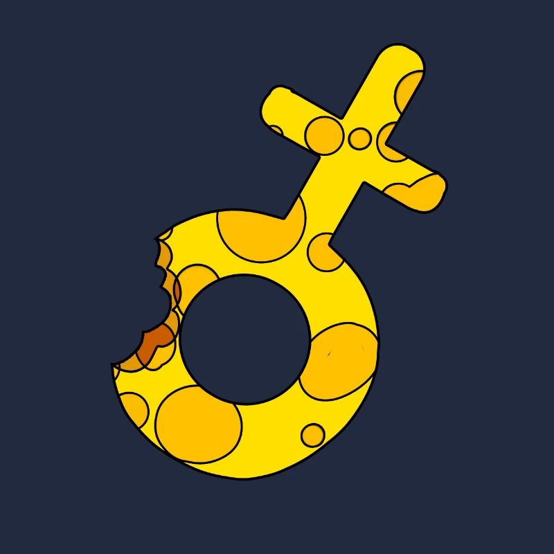 Symbole de Vénus dans la pose du symbole de Mars
