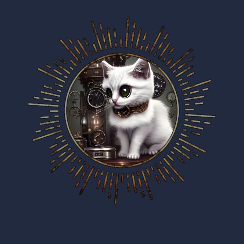 Kleine Steampunk-Katze