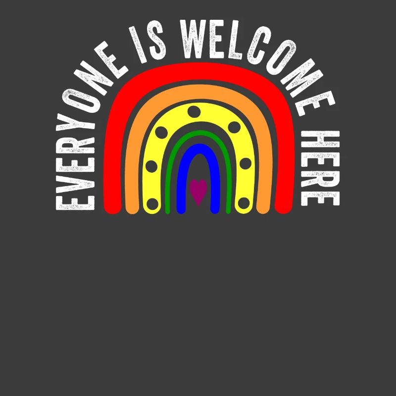 UNITY DAY Everyone is Welcome Here Boho Rainbow