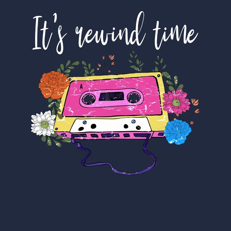 Cassette Vintage Rétro « It’s Rewind Time » Par