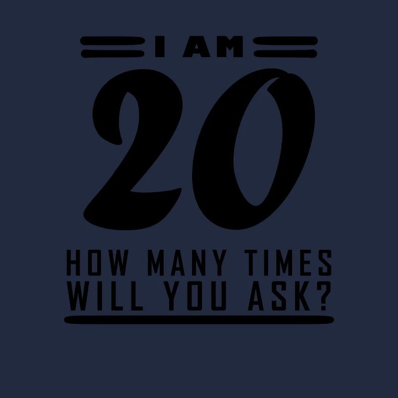 Ich bin 20 – 20. Geburtstag Geschenk