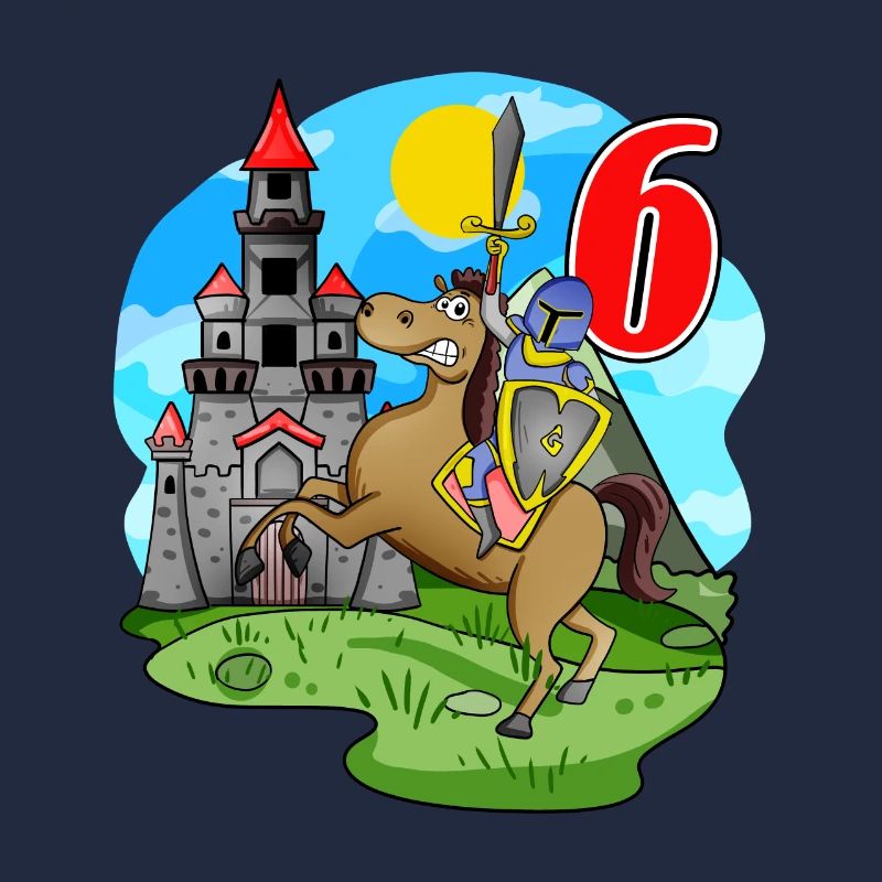 Knight 6th Birthday 6 Years Young Gift