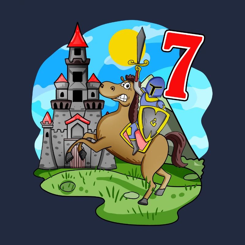 Ritter 7. Geburtstag 7 Jahre Junge Geschenk