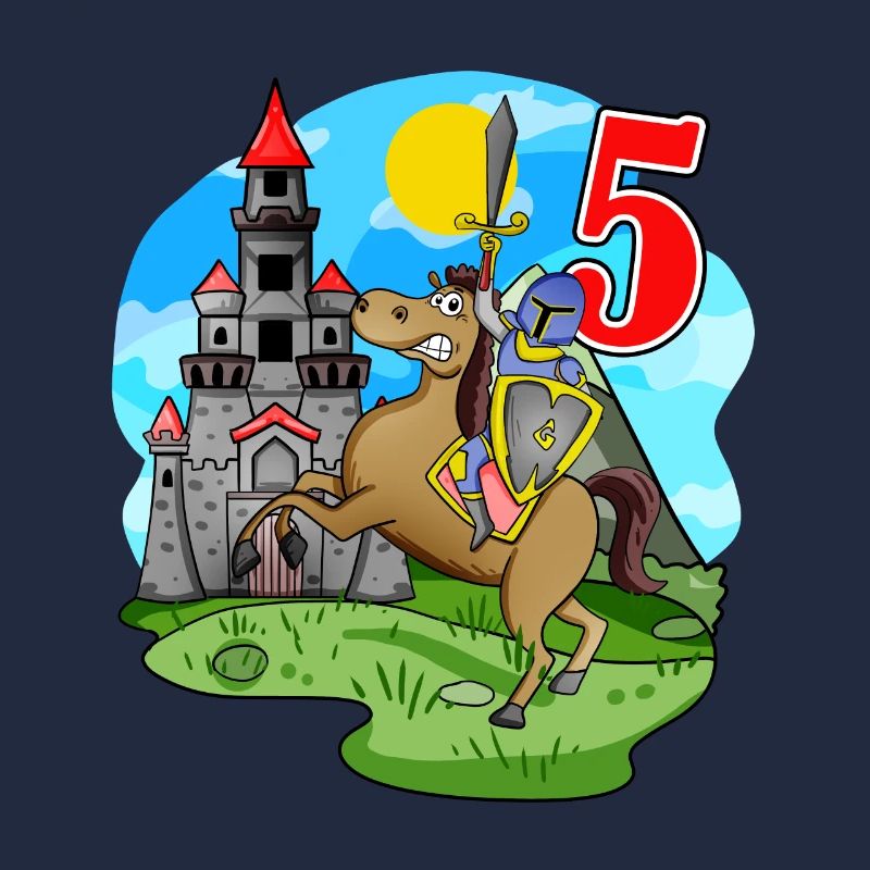 Ritter 5. Geburtstag 5 Jahre Junge Geschenk