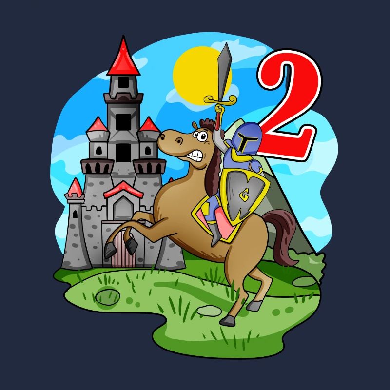 Knight 2nd birthday 2 years Young gift