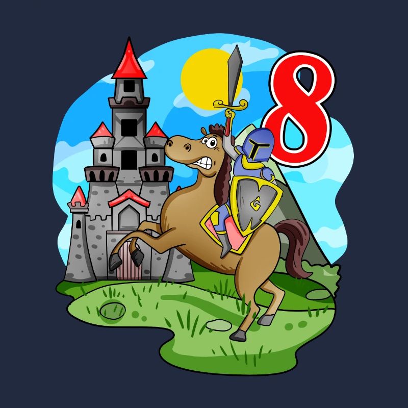 Ritter 8. Geburtstag 8 Jahre Junge Geschenk