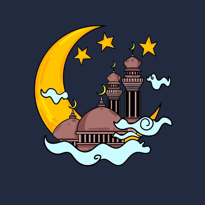 Mosque with Crescent
