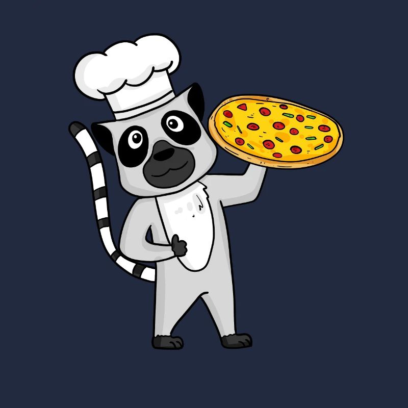Pizza Maker Pizza Chef Lemur Italian