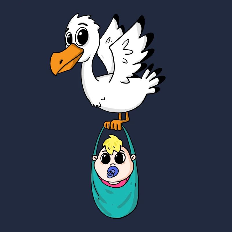 Oiseau avec grossesse de bébé