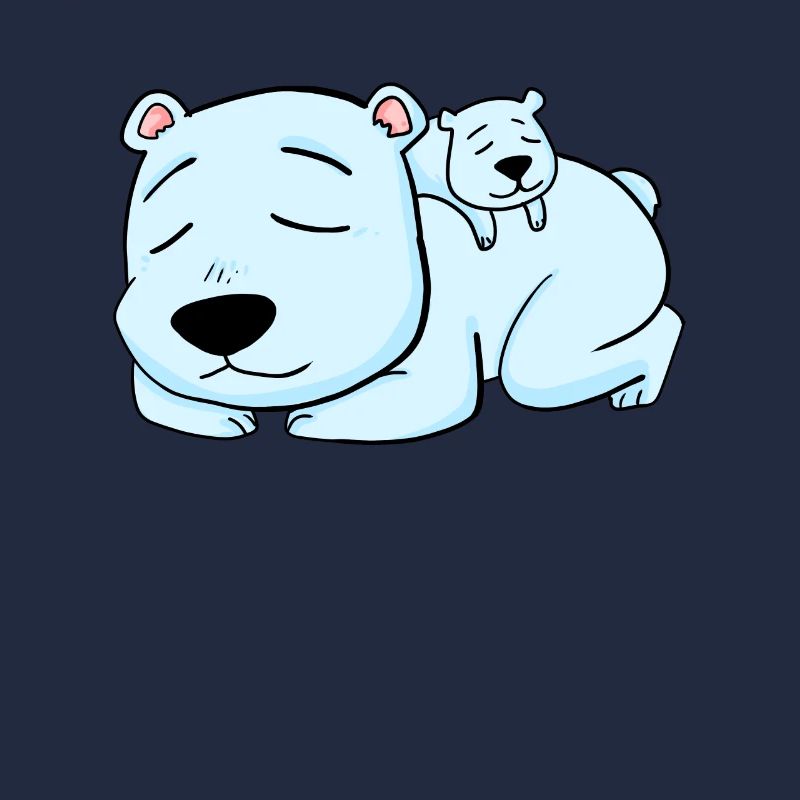 Eisbär mit Baby Eisbär