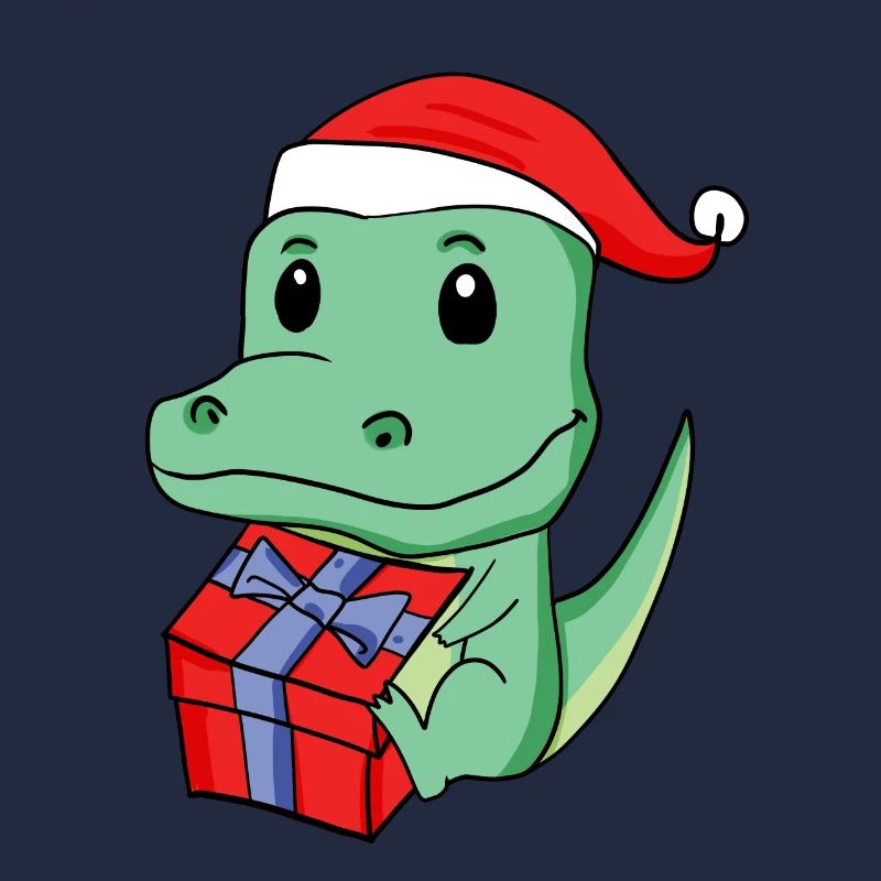 Noël Crocodile Bébé avec Cadeau