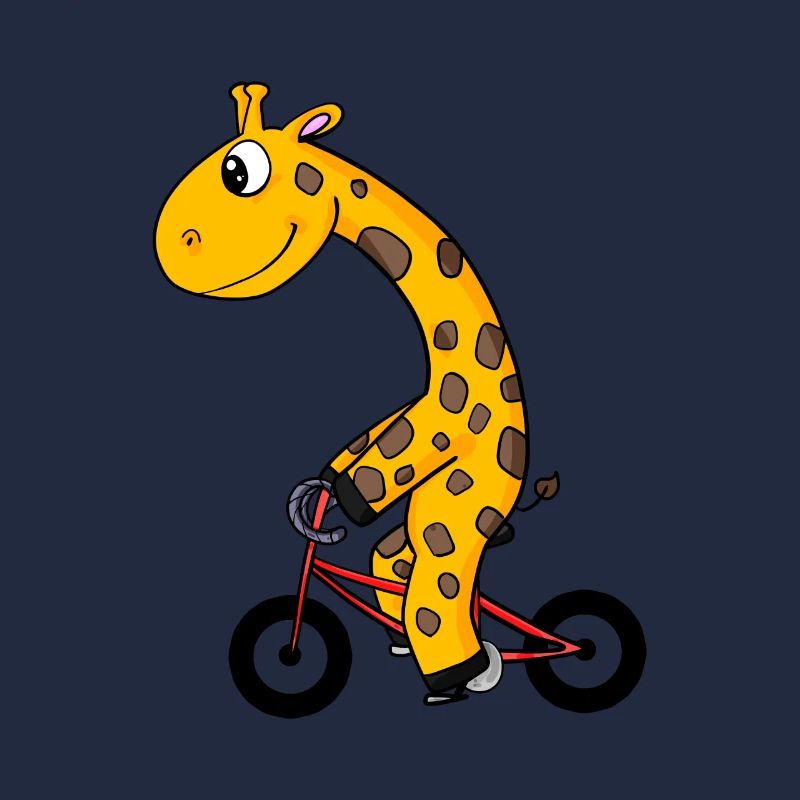 Girafe à vélo