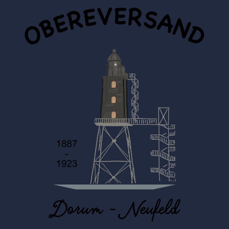 Phare d'Obereversand, Dorum-Neufeld, Mer du Nord