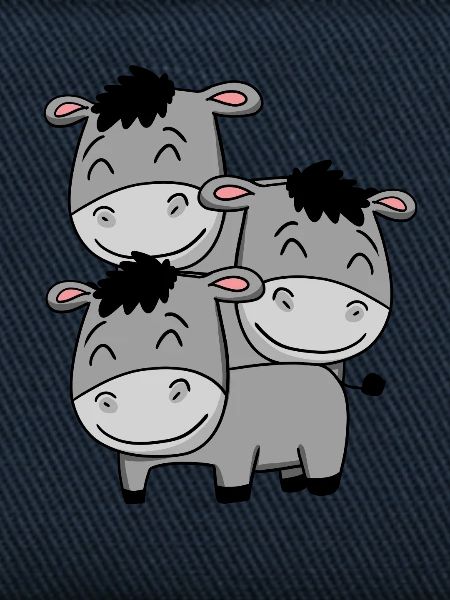 Cute donkeys