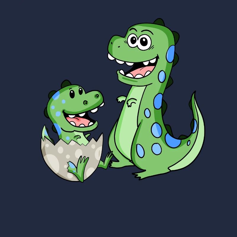 Dinosaure avec bébé dinosaure