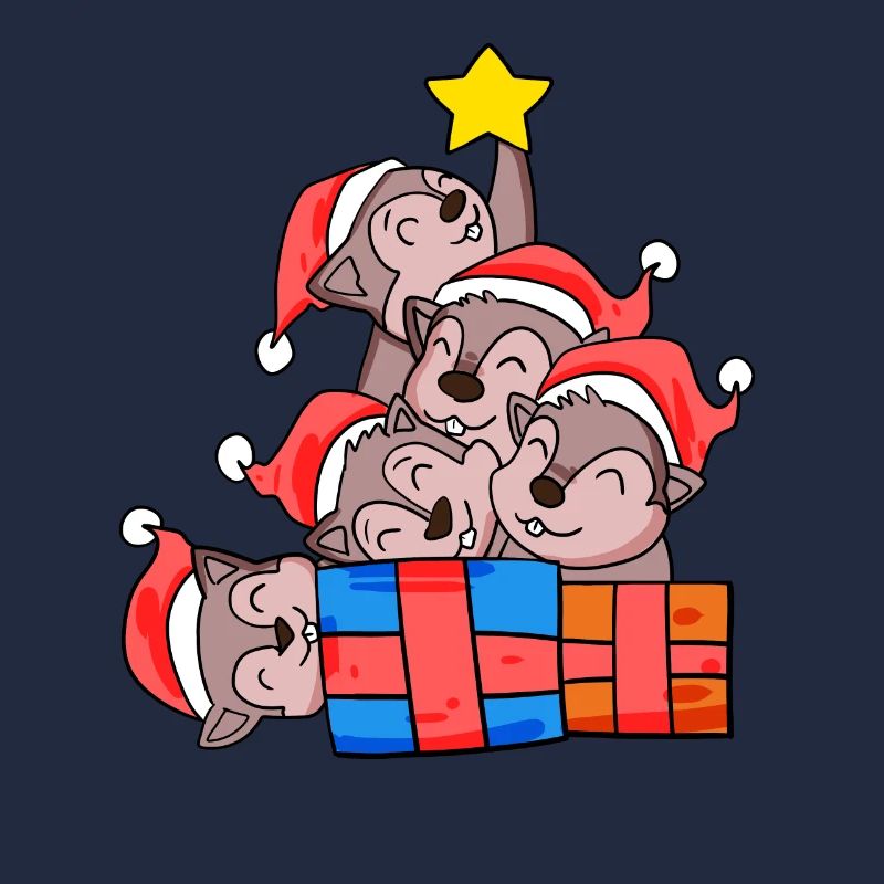 Weihnachten Weihnachtsbaum Eichhörnchen