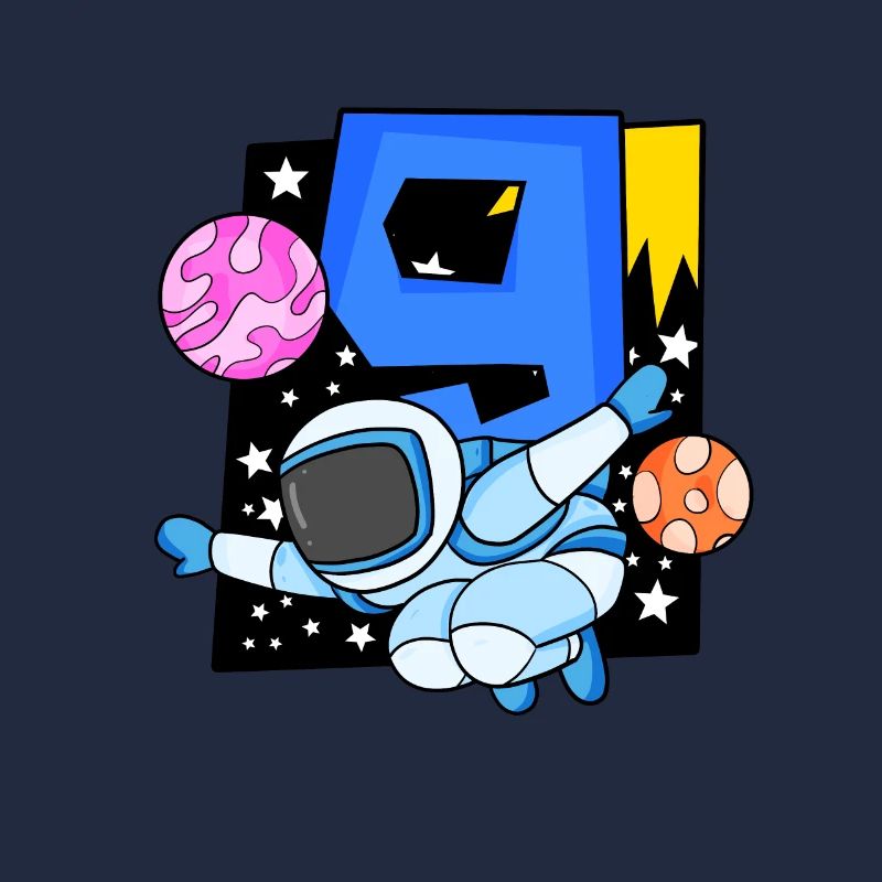 9e anniversaire 9 ans astronaute de l’espace