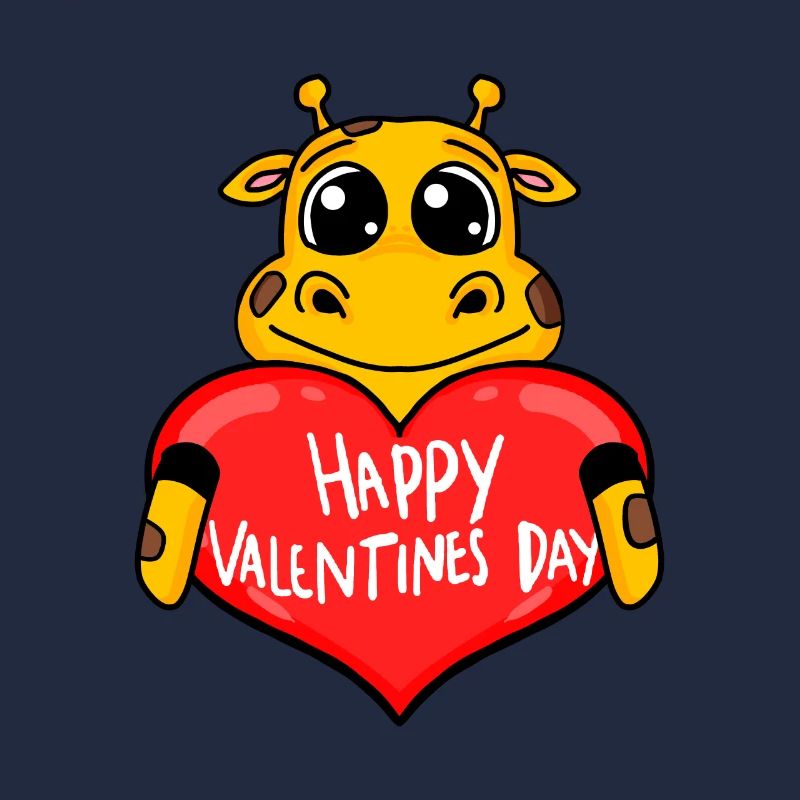 Valentinstag Herz Giraffe