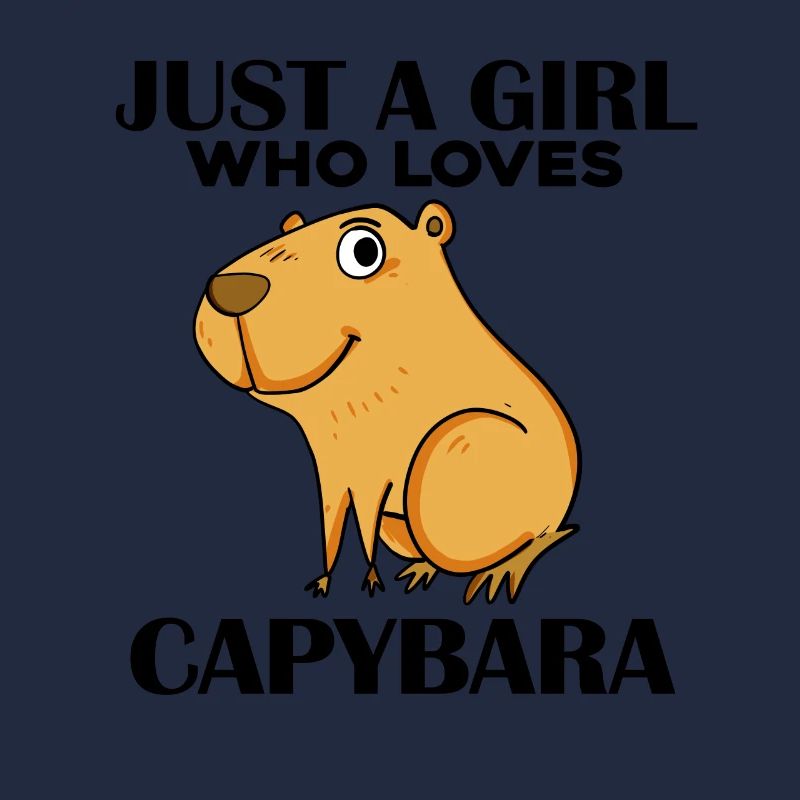 Capybara Mädchen Spruch