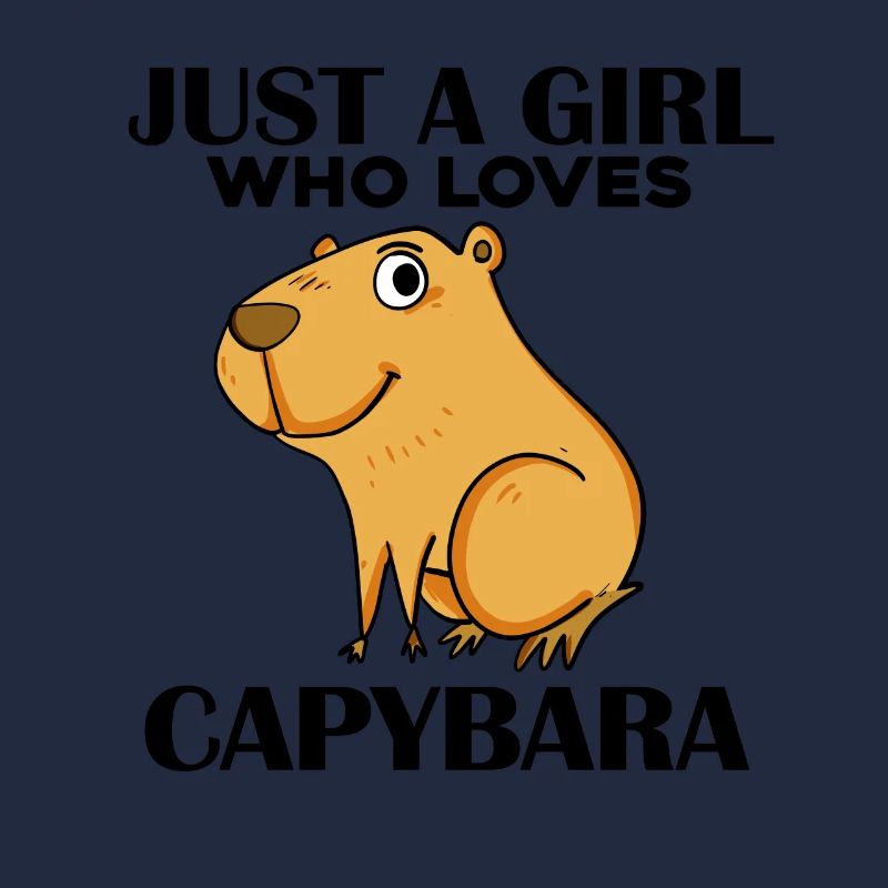 Capybara Mädchen Spruch