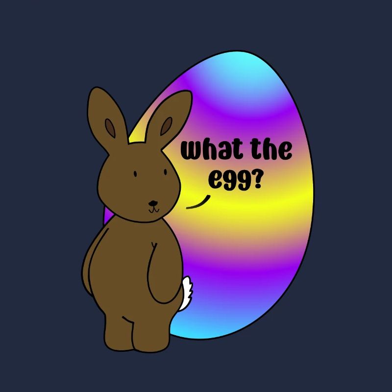 Happy Easter - Easter Bunny with Easter Egg