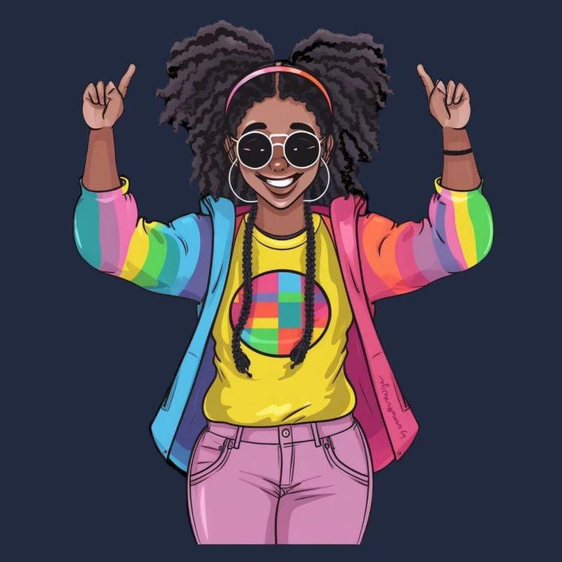 Conception colorée de l’amitié arc-en-ciel