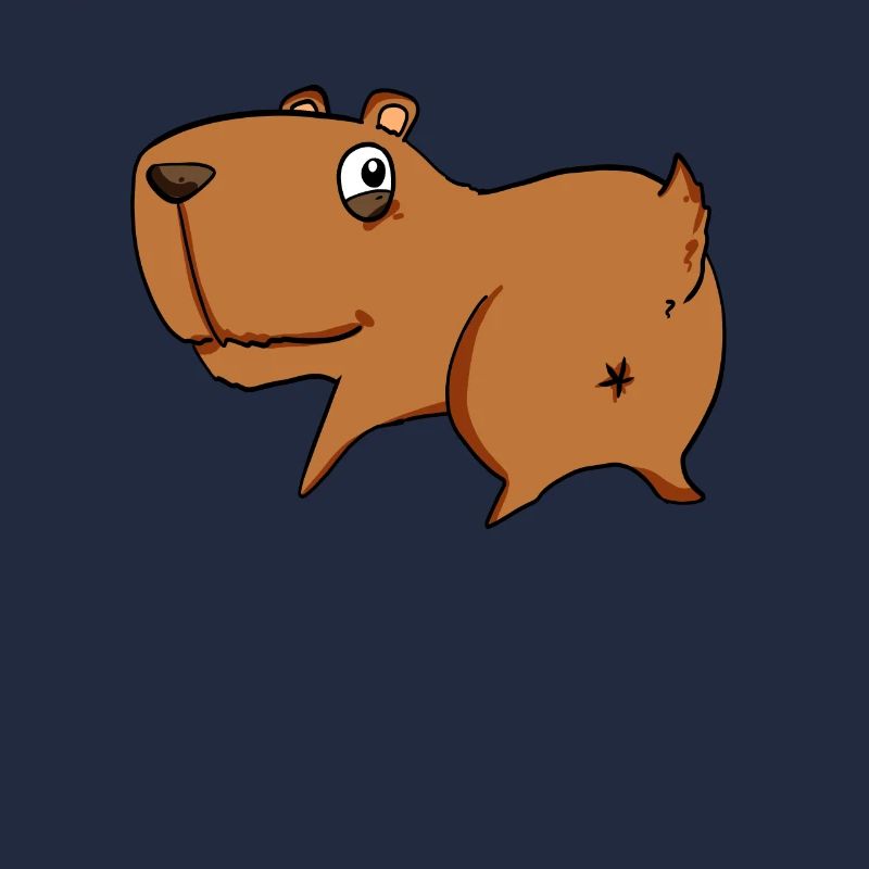 Capybara von hinten - Capybara Hintern