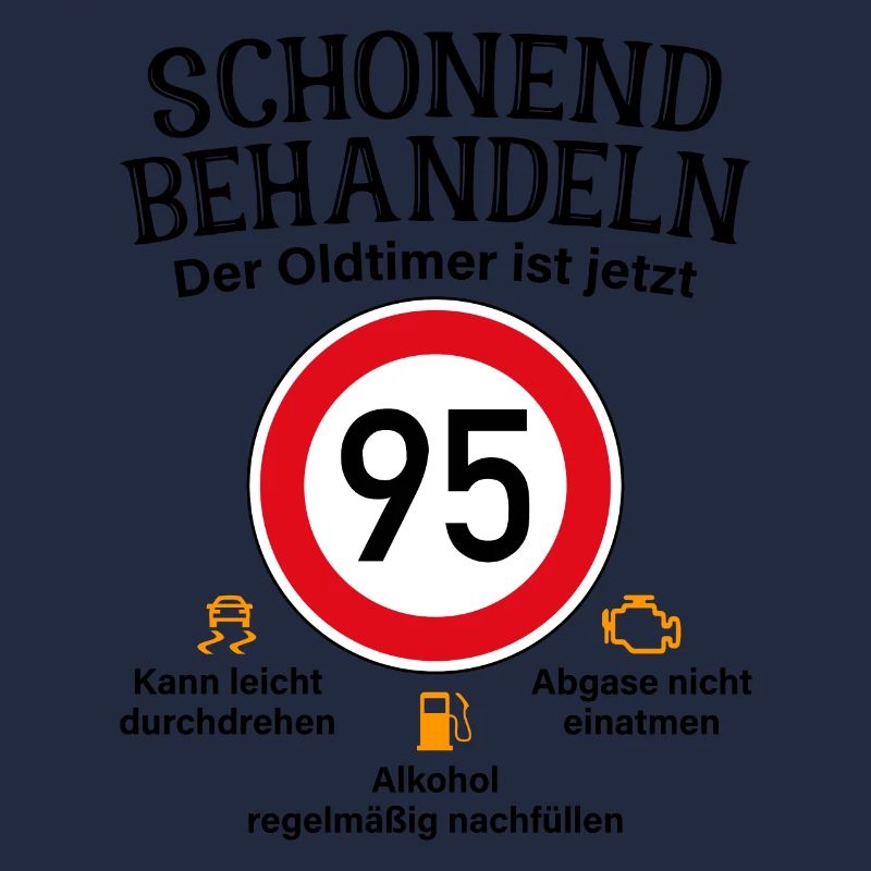 95. Geburtstag Schonend Behandeln Oldtimer Ist 95