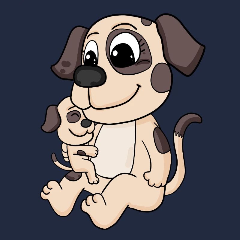 Famille de chiens - Chien avec bébé
