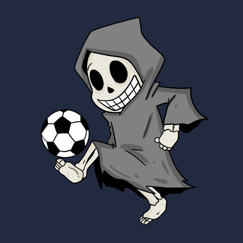 Sensenmann spielt Fußball