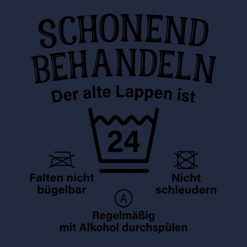 24. Geburtstag Schonend Behandeln Alte Lappen 24