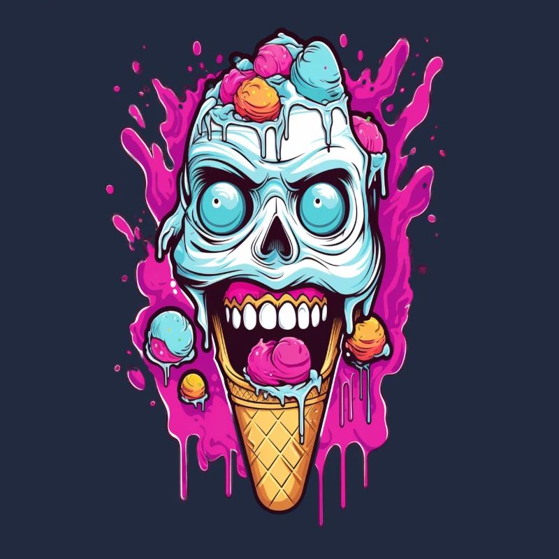 Skull Eiscreme Design