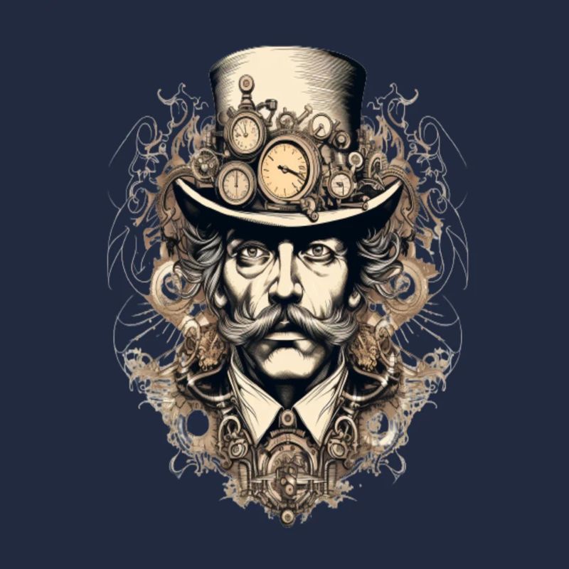 Steampunk Gentleman mit Uhren