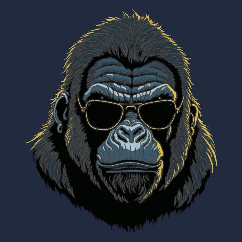 Gorilla with sunglasses
