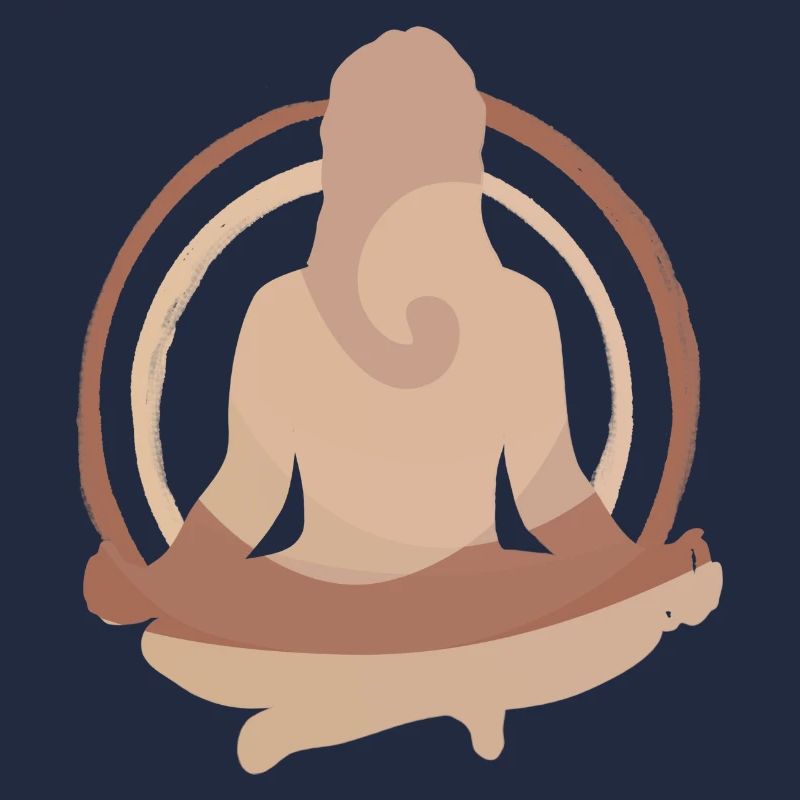 Conception de silhouettes de méditation Boho Yoga