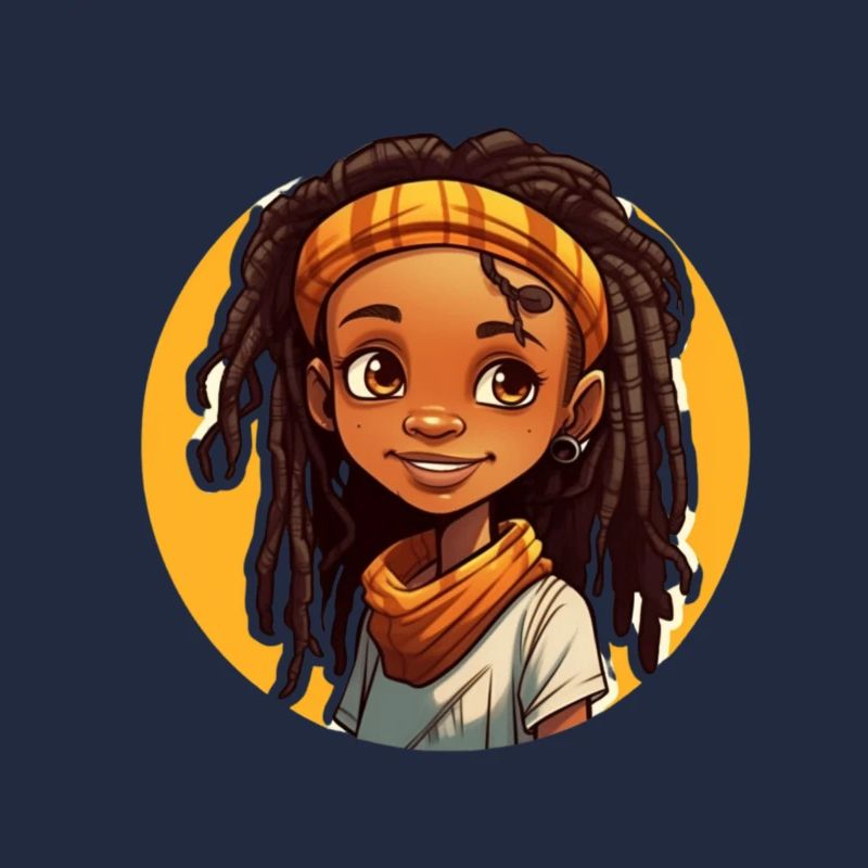 Lässiger Dreadlocks-Stil mit bunter Kopfbedeckung