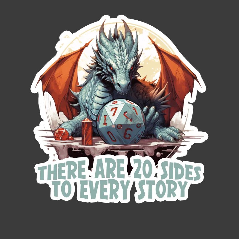 20 Seiten Einer Geschichte W20 RPG Shirt