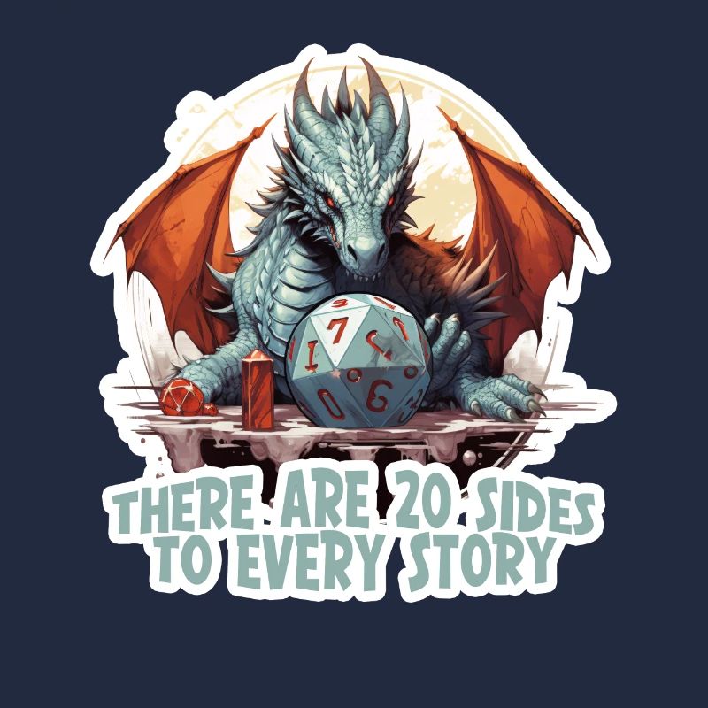20 Seiten Einer Geschichte W20 RPG Shirt