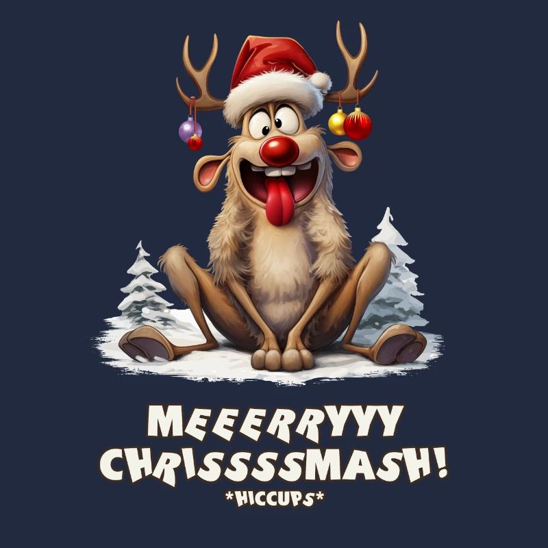 Funny Reindeer Christmas Design