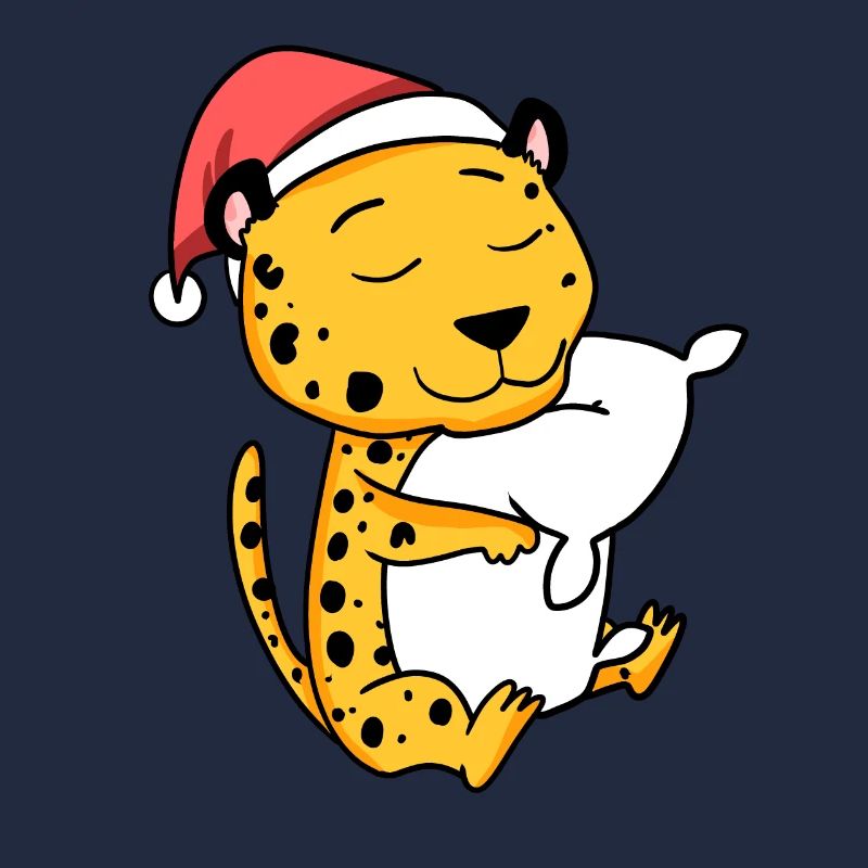 Guépard Mignon Fatigué Noël