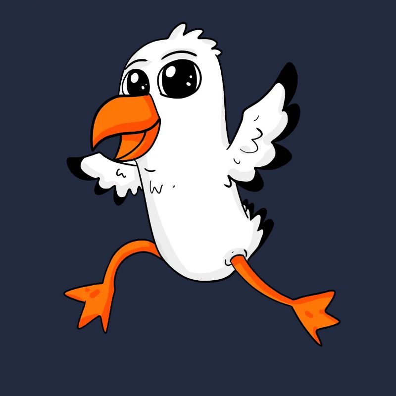 Oiseau Mouette Mer du Nord