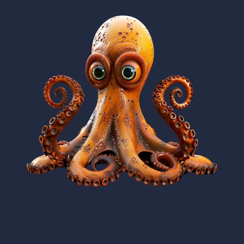 Octopus Small Octopus Cuttlefish Cute Octopus
