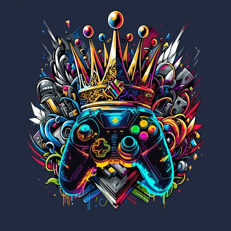 Königlicher Graffiti Gaming Controller