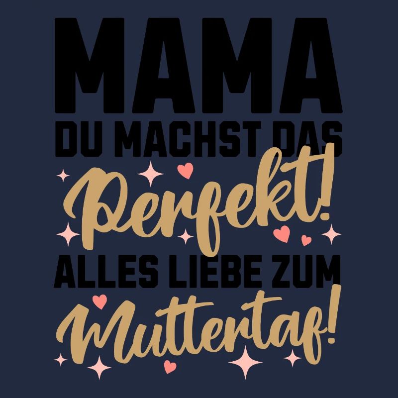 Perfekter Muttertagsgruß mit Herzen