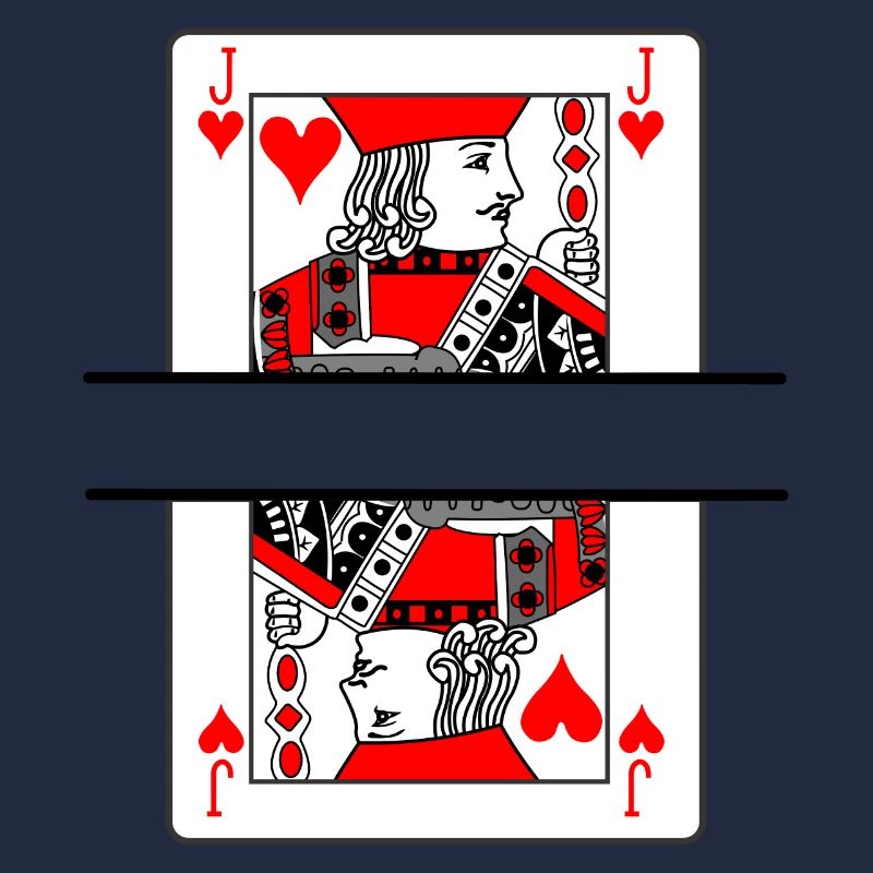 Playing card hearts farmer with banner space